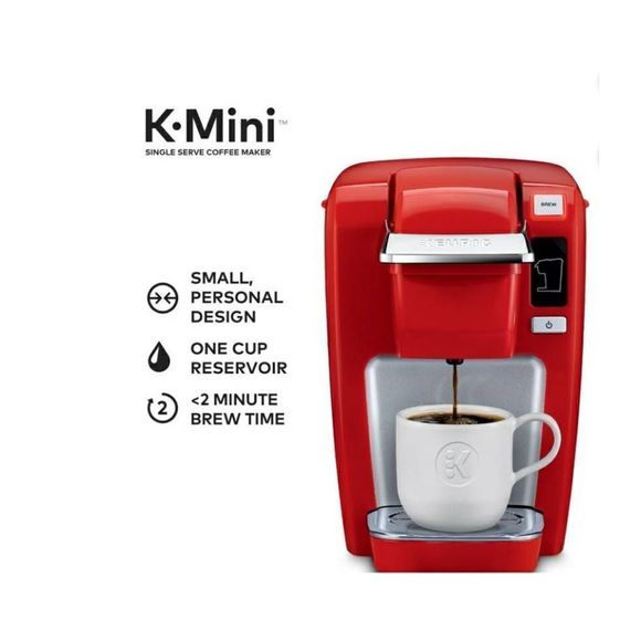 Keurig® Single-Serve Coffee Maker, Red, Pre-Owned - 10.8" H, 6.9" W, 10.7" D - Picture 2 of 15